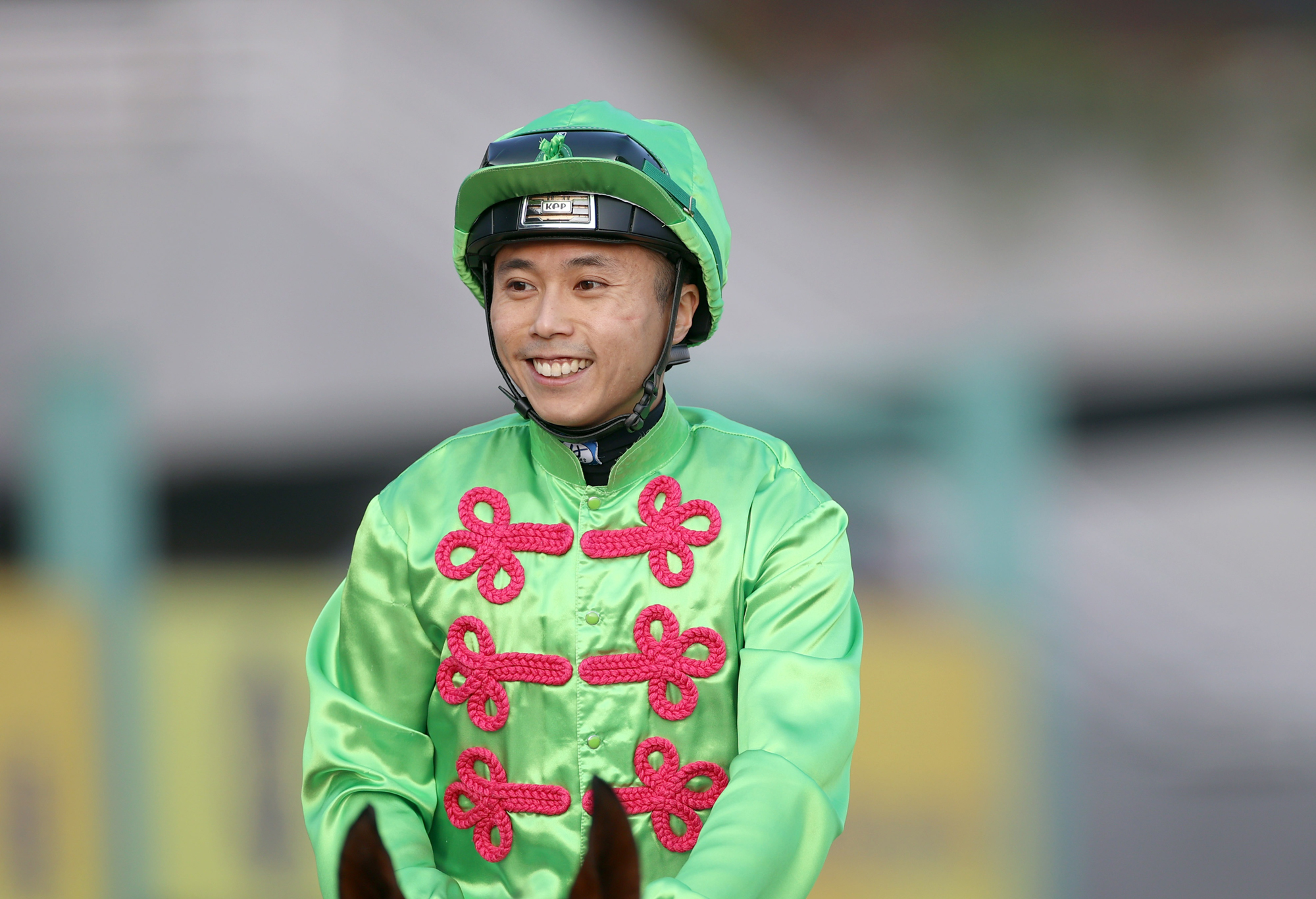 潘明輝今季暫贏得三十四場頭馬。 潘明輝今季暫贏得三十四場頭馬。