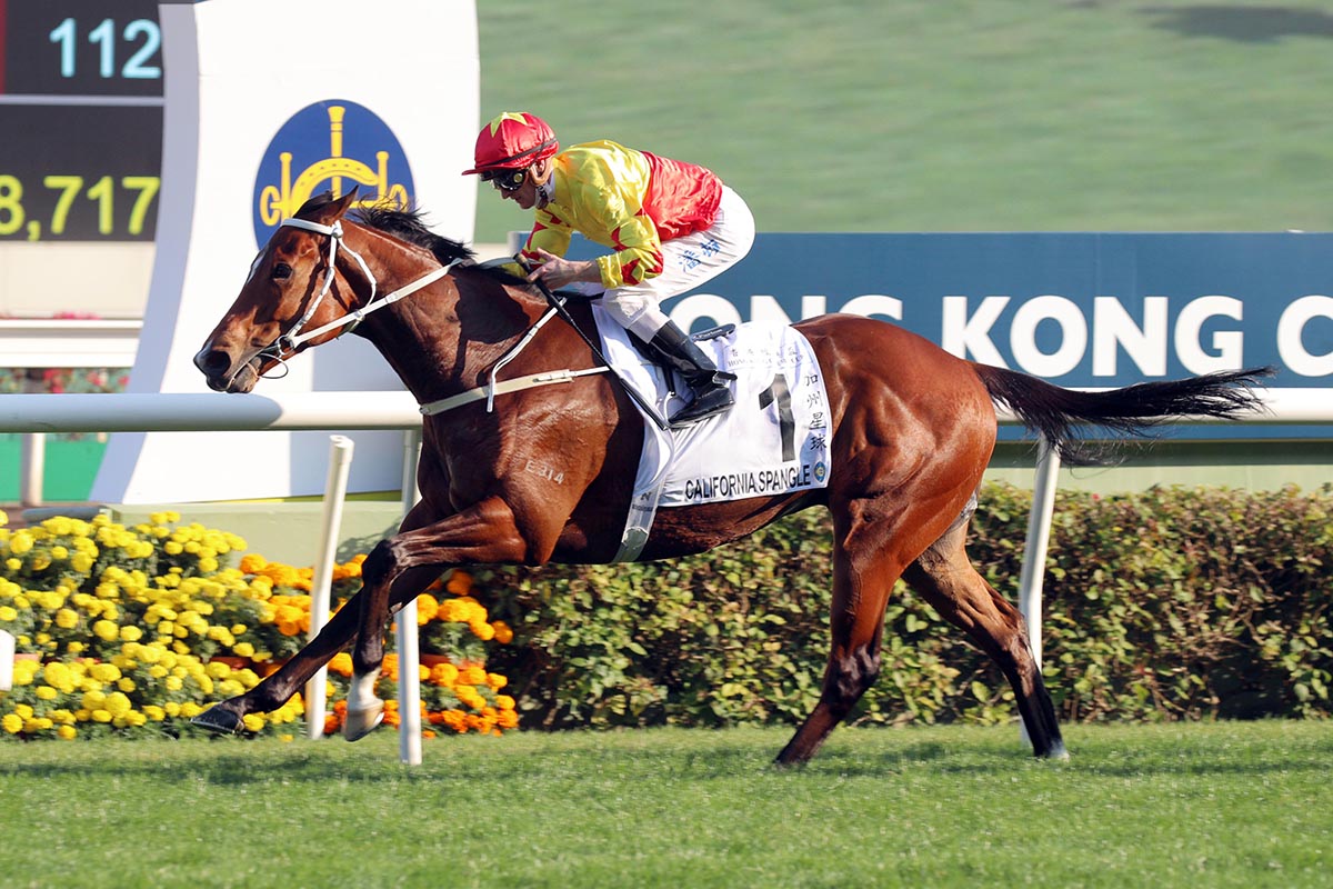 California Spangle lands the HK$12 million Hong Kong Classic Cup (1800m).